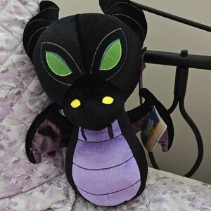 Hot Topic Black and Purple Dragon Plush